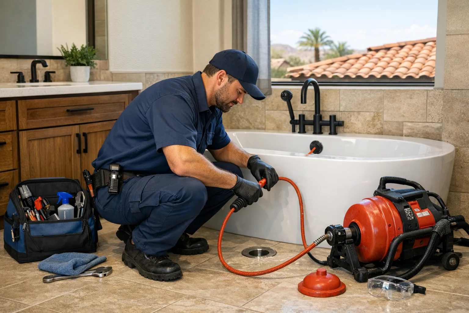 Bathtub Drain Cleaning Services in Goodyear AZ | Goodfellas Plumbing