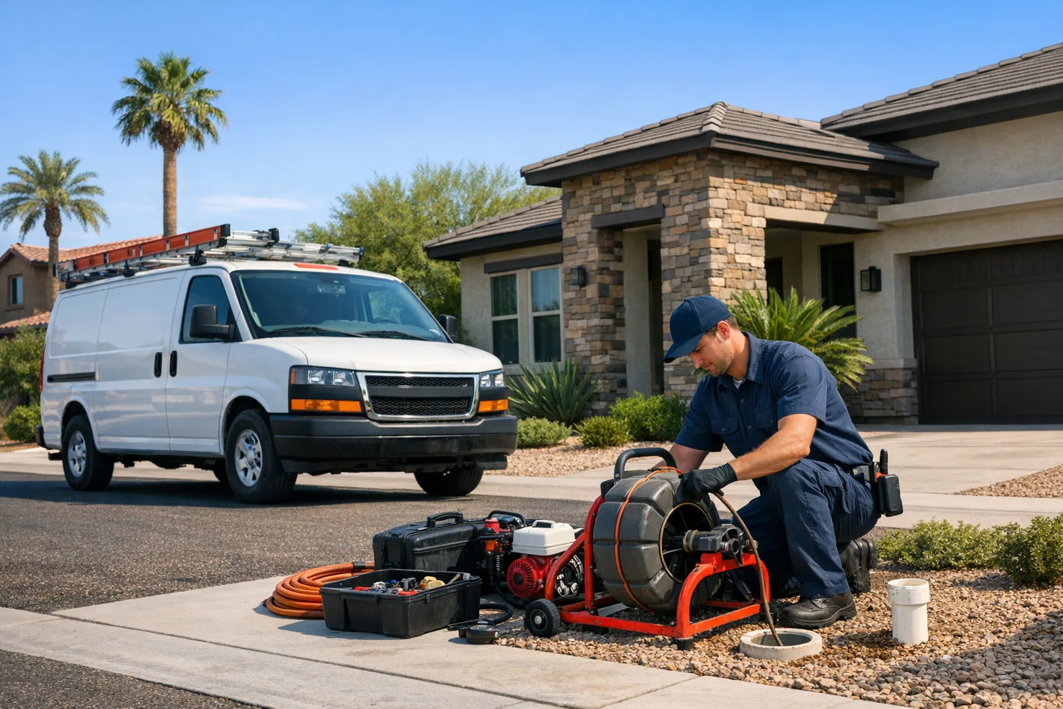 Main Sewer Line Cleaning in Goodyear, AZ | Goodfellas Plumbing
